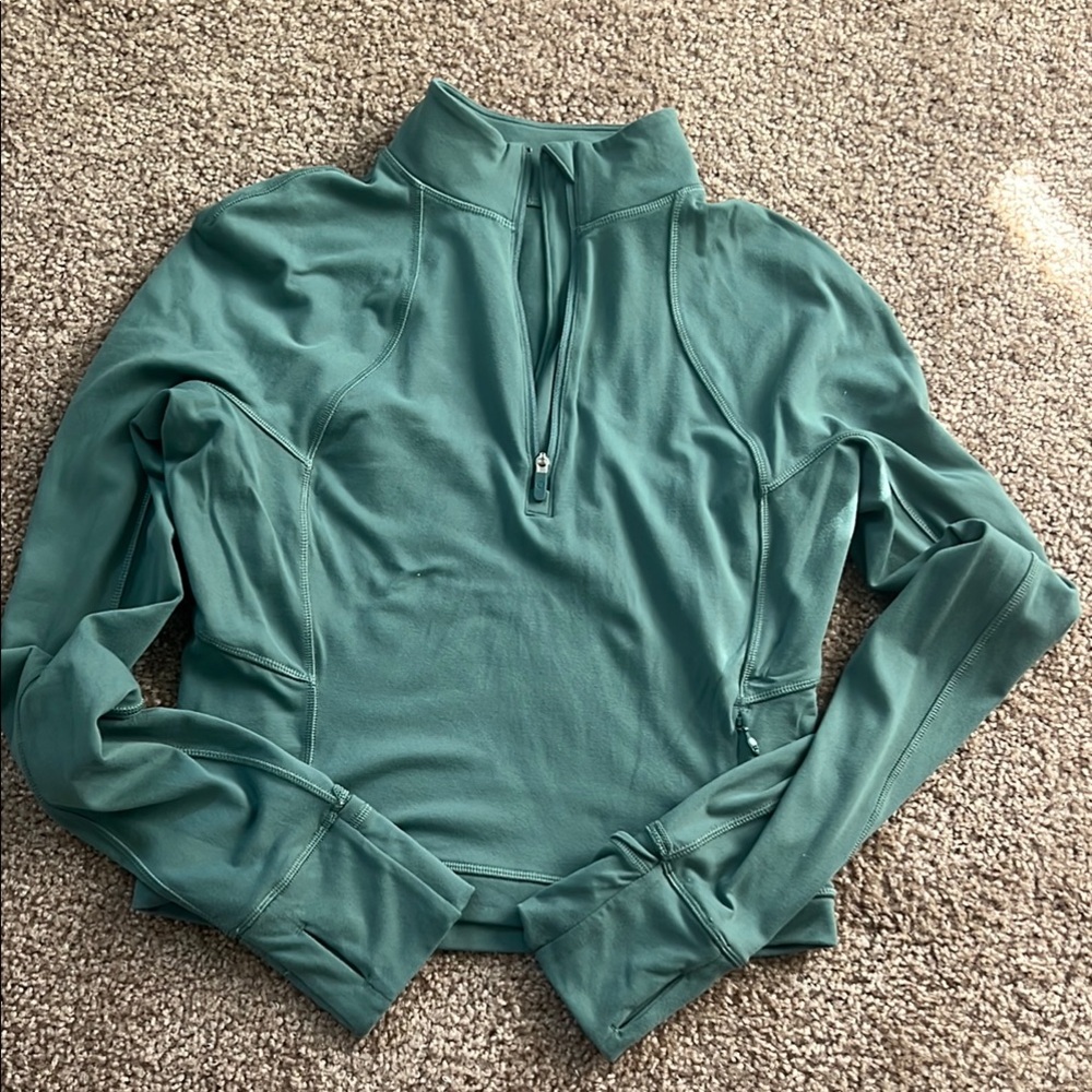 Lululemon runners top tidewater teal